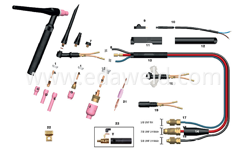 WP-20 TIG Torches